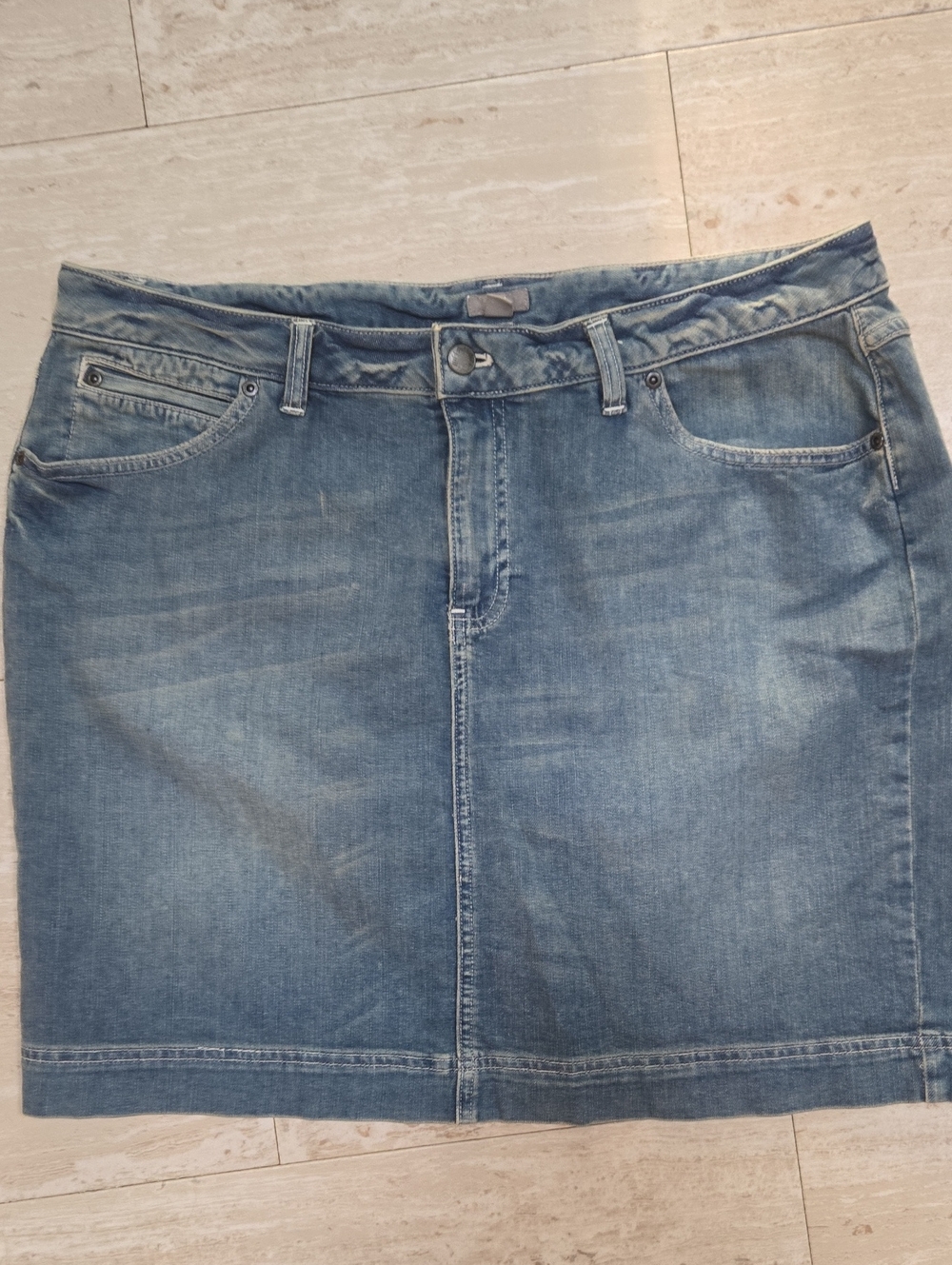 J. Jill Classic Blue Denim Mini Skirt